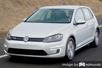 Insurance rates Volkswagen e-Golf in Dallas