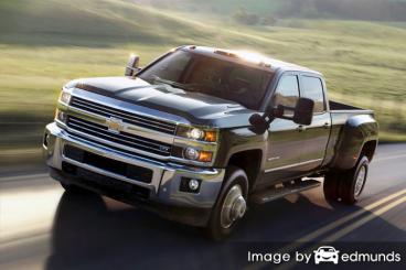 Insurance rates Chevy Silverado 3500HD in Dallas