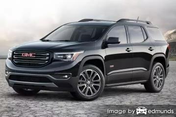 Insurance rates GMC Acadia in Dallas