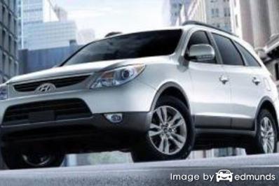 Insurance rates Hyundai Veracruz in Dallas