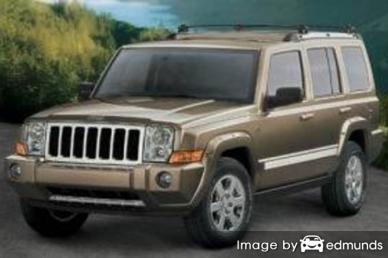 Insurance rates Jeep Commander in Dallas