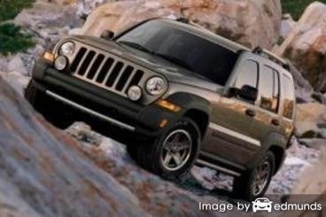 Insurance rates Jeep Liberty in Dallas