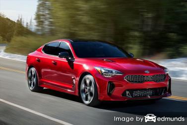 Insurance rates Kia Stinger in Dallas