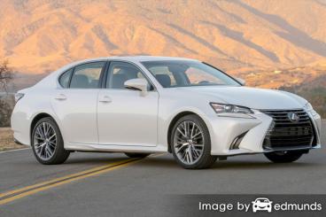 Insurance rates Lexus GS 350 in Dallas