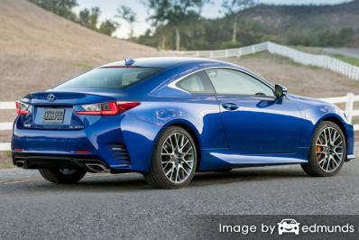 Insurance rates Lexus RC 200t in Dallas