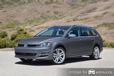 Insurance rates Volkswagen Golf SportWagen in Dallas